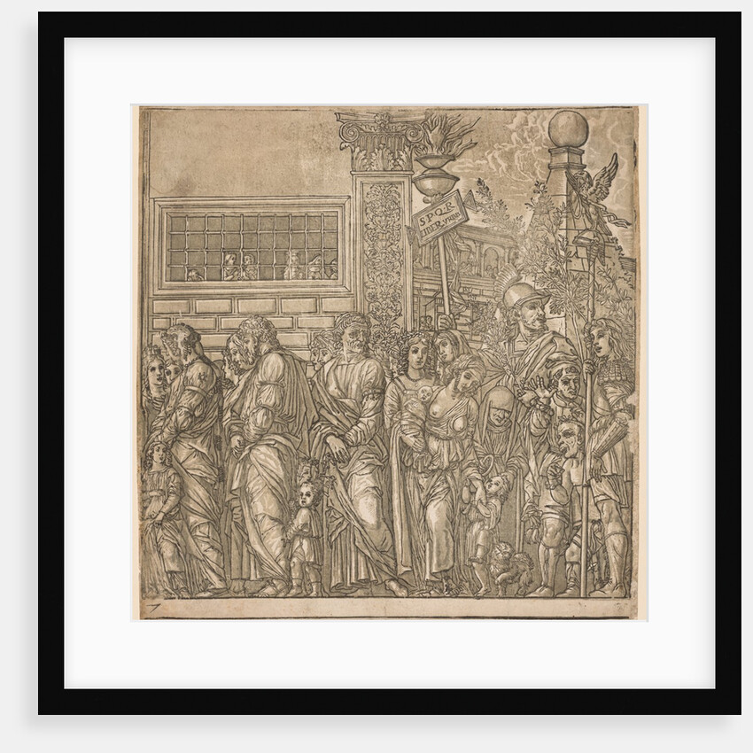 The Triumph of Julius Caesar: Procession of Men, Women and Children, 1593-99 by Andrea Andreani