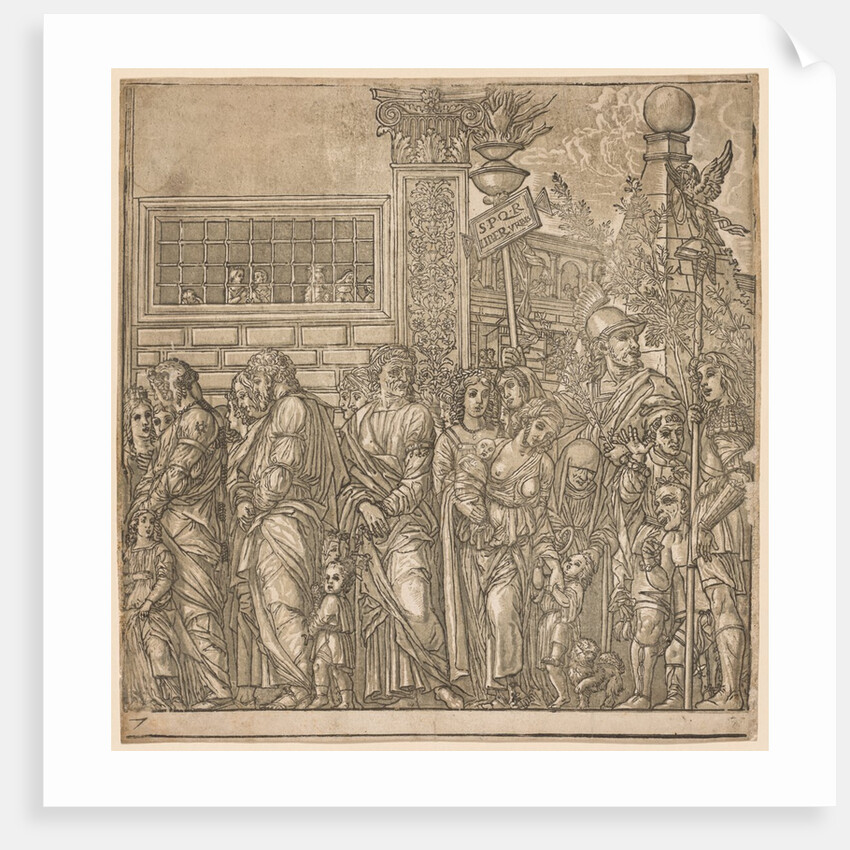 The Triumph of Julius Caesar: Procession of Men, Women and Children, 1593-99 by Andrea Andreani