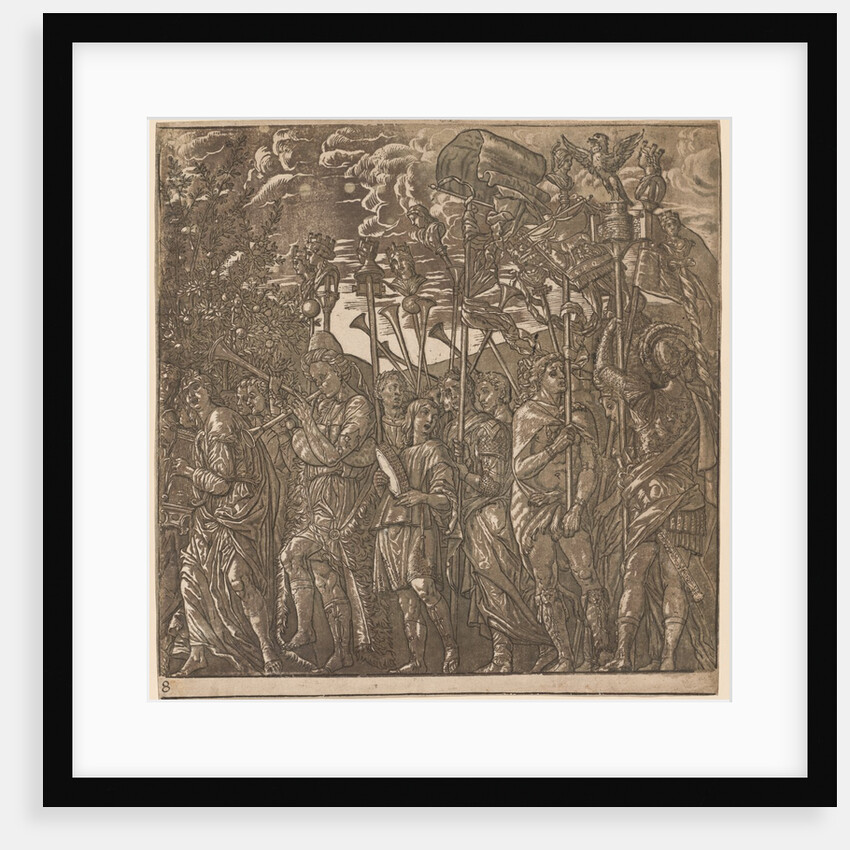 The Triumph of Julius Caesar: Soldiers Carrying Banners and Standards, 1593-99 by Andrea Andreani