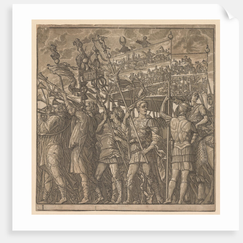The Triumph of Julius Caesar: Soldiers Carrying the Pictures of War, 1593-99 by Andrea Andreani