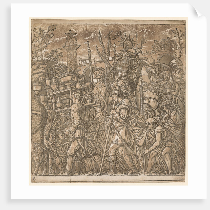 The Triumph of Julius Caesar: Soldiers Carrying Vases and Trophies of War, 1593-99 by Andrea Andreani