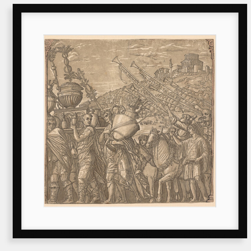The Triumph of Julius Caesar: Soldiers Carrying Vases, 1593-99 by Andrea Andreani