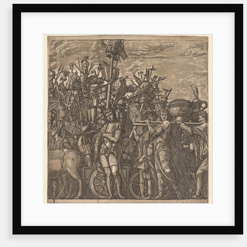 The Triumph of Julius Caesar: Soldiers Marching with Trophies of War, 1593-99 by Andrea Andreani