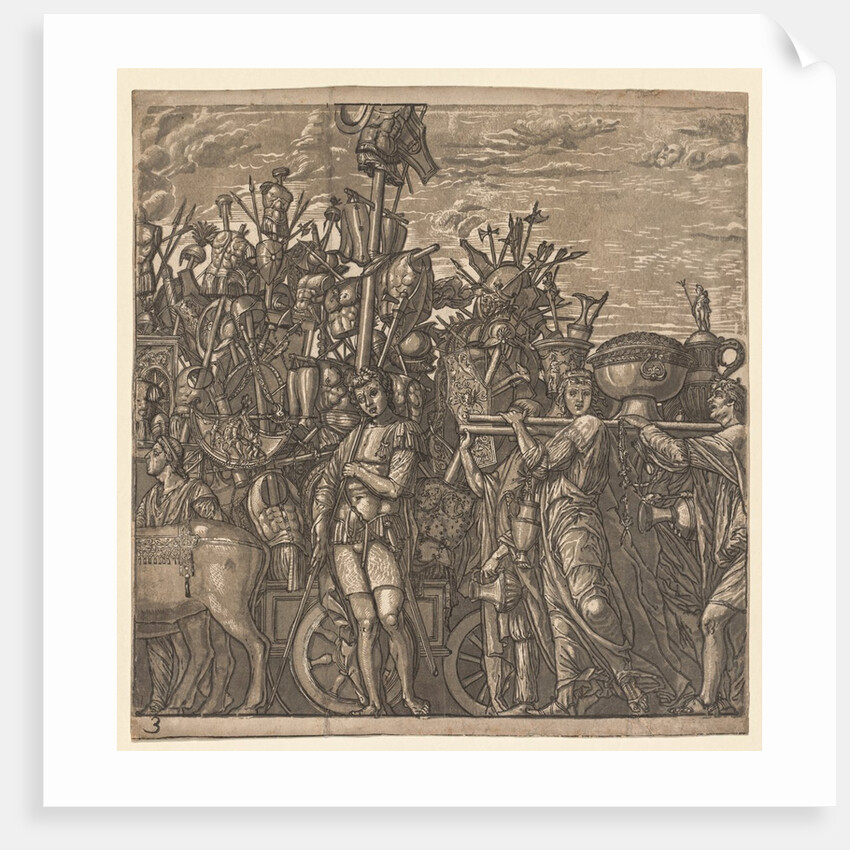The Triumph of Julius Caesar: Soldiers Marching with Trophies of War, 1593-99 by Andrea Andreani