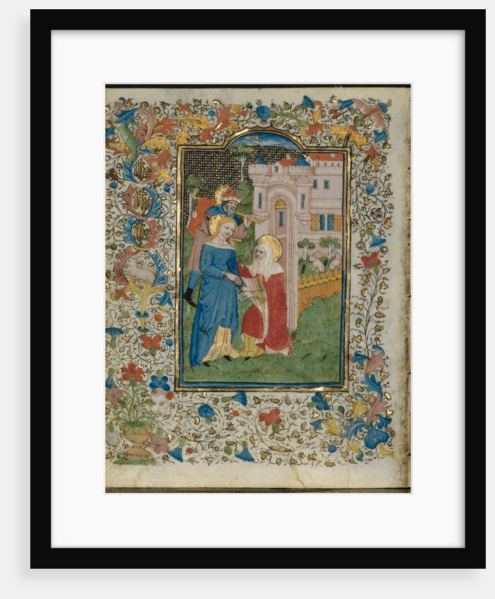 The Visitation: Leaf from a Book of Hours, c. 1420 by Henri d'Orquevaulx; Workshop