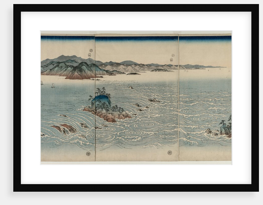 The Whirlpools of Awa, 1857 by Utagawa Hiroshige