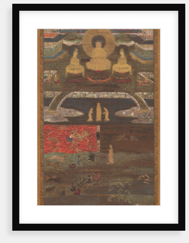 The White Path to the Western Paradise across Two Rivers, 1200s by Unknown