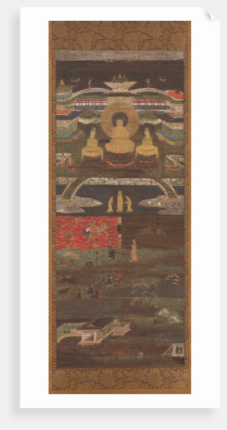 The White Path to the Western Paradise across Two Rivers, 1200s by Unknown