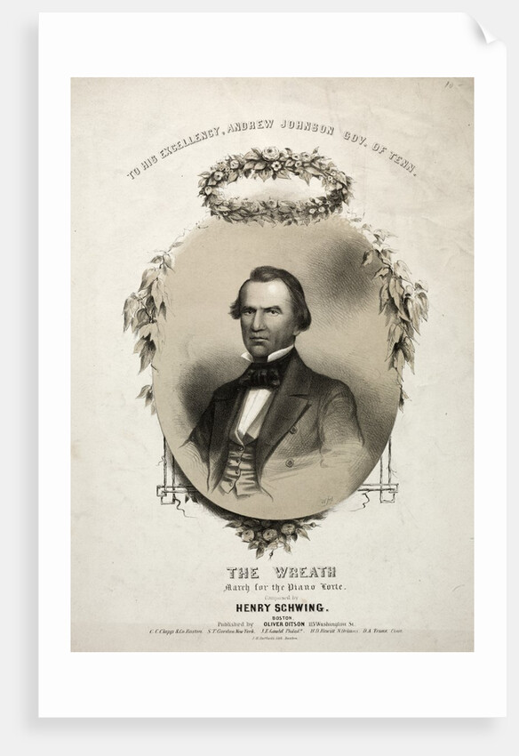 The Wreath - Sheet Music Cover by Winslow Homer