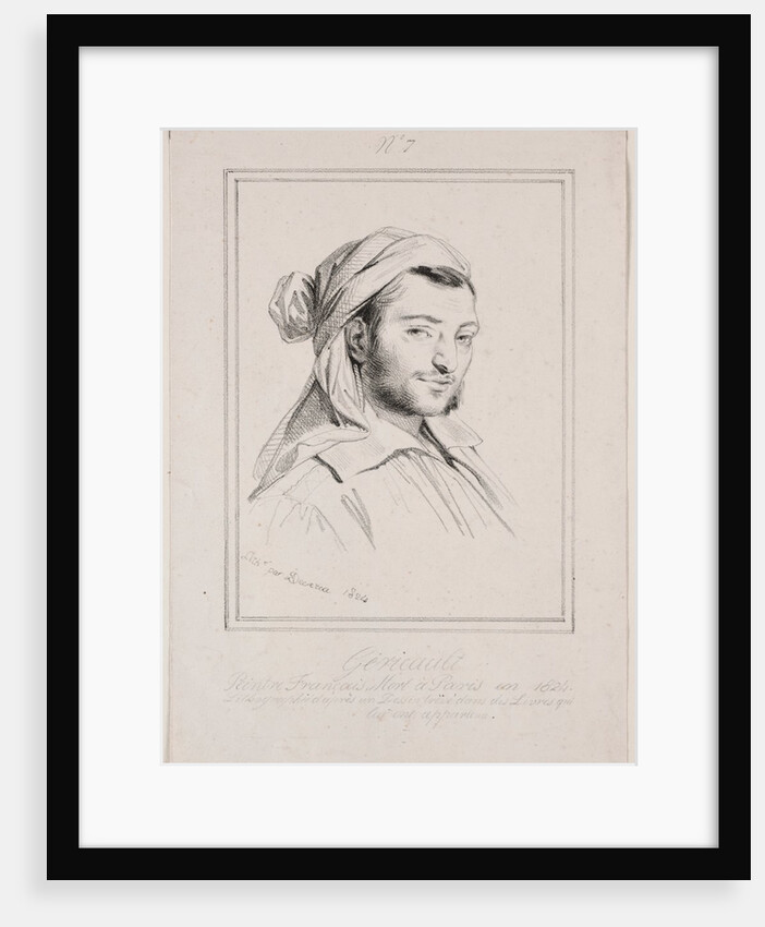 Theodore Gericault, 1824 by Achille Devéria