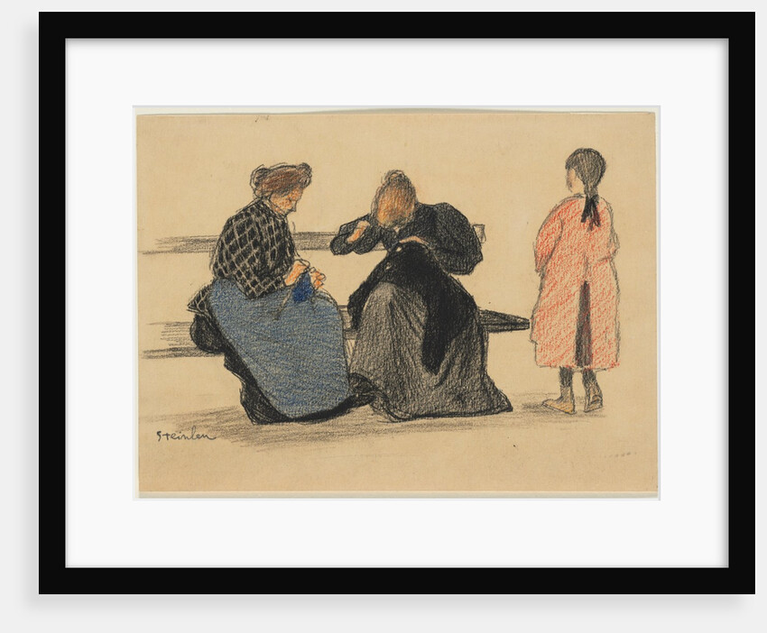 Three Figures, 1900s by Théophile Alexandre Steinlen