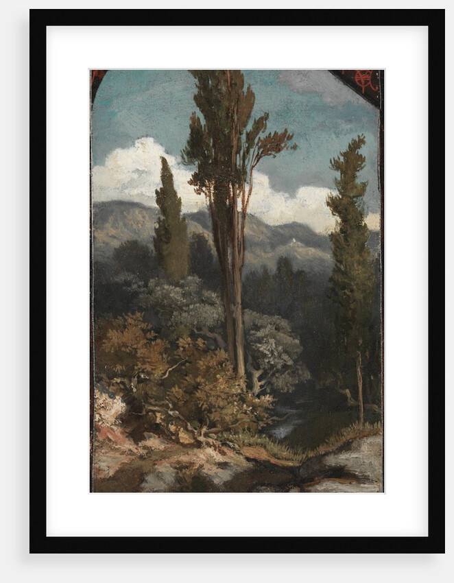 Three Trees: Italy, 1871 by Elihu Vedder