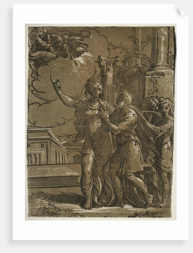 Tiburtine Sibyl and the Emperor Augustus, c. 1527-1530/31 by Parmigianino