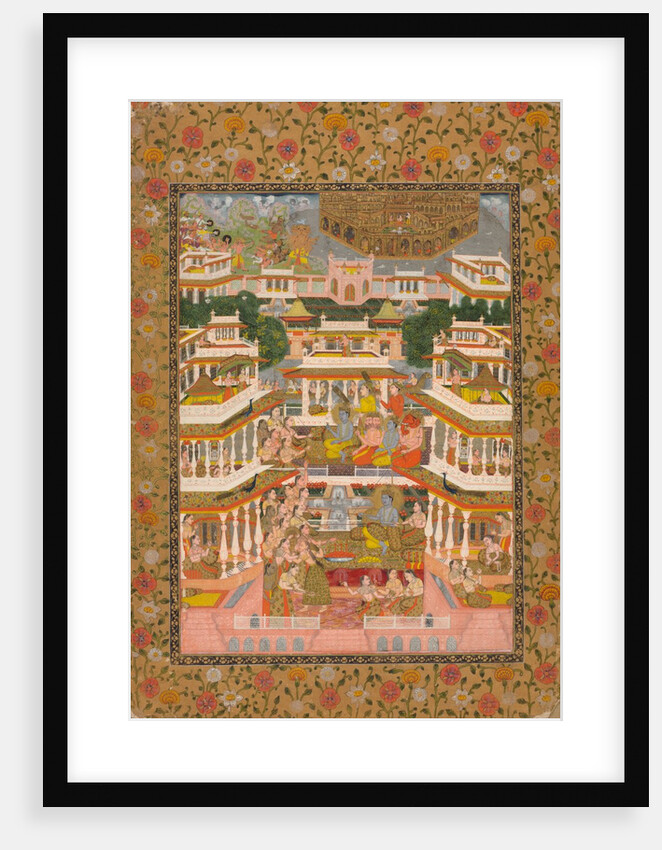 Tiered Court Scene, c. 1735 by Chitarman II