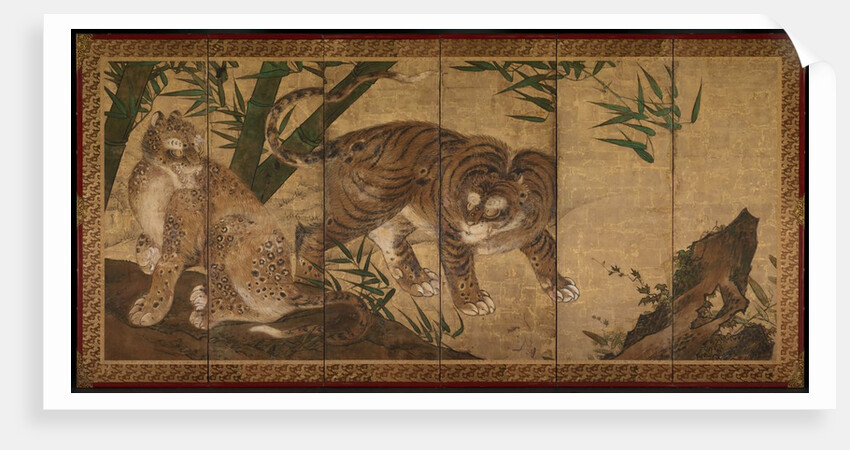 Tiger and Leopard, 1668 by Sekkei Yamaguchi