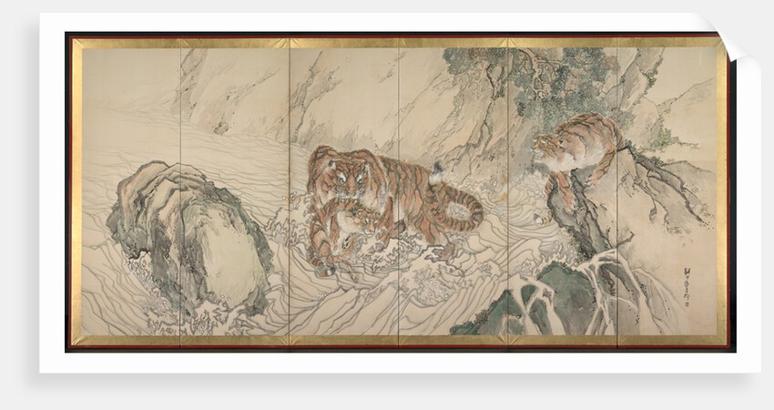 Tiger Family, early 1800s by Kishi Ganku