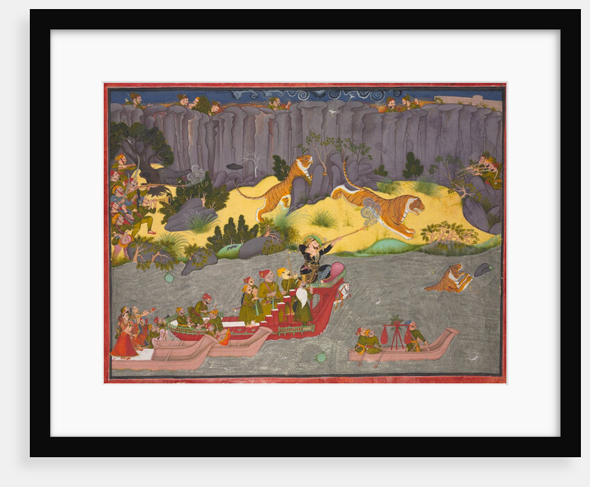 Tiger Hunt of Raja Ram Singh II, c. 1830-1840 by Unknown