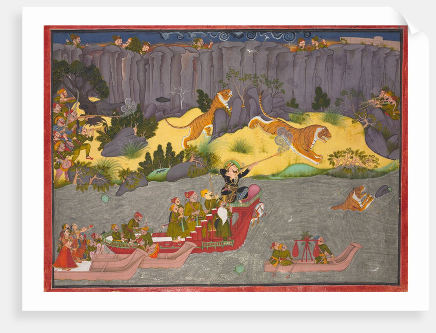 Tiger Hunt of Raja Ram Singh II, c. 1830-1840 by Unknown
