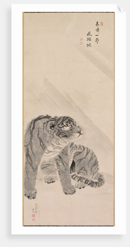 Tiger in Wind and Rain, 1776 by Maruyama Okyo