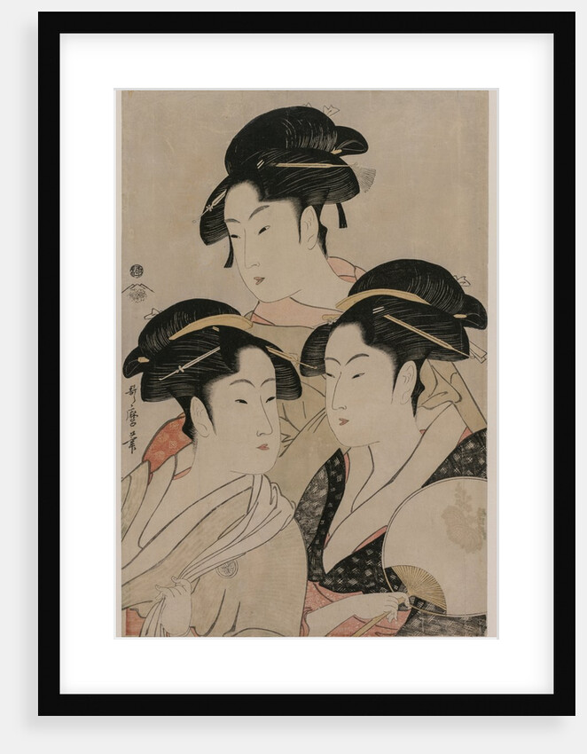 Tomimoto Toyohina, Takashimaya Ohisa, and Naniwaya Okita, c. 1794 by Kitagawa Utamaro