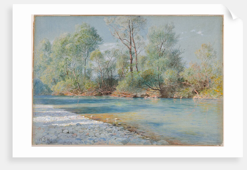 Traunstein River on the Road to Empfig, Bavaria, about 1893-96 by William Stanley Haseltine