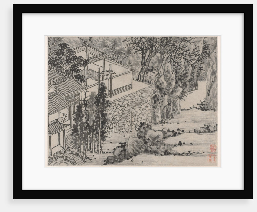 Twelve Views of Tiger Hill, Suzhou: The Enlightened Stone Retreat, after 1490 by Shen Zhou