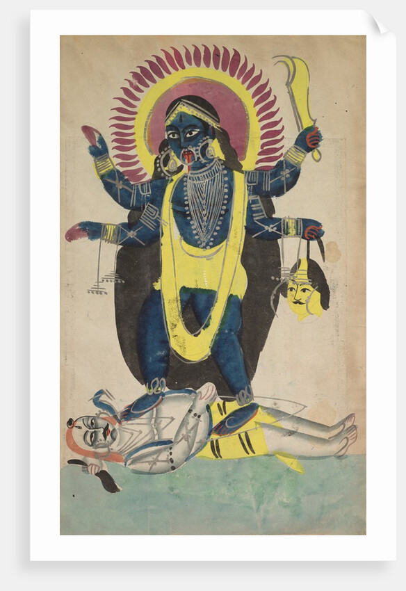 Two Aspects of Kali: Kali Dancing on Shiva, c. 1880 - 1890 by Unknown