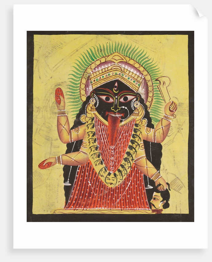 Two Aspects of Kali: Kali Enshrined, c. 1880 - 1890 by Unknown