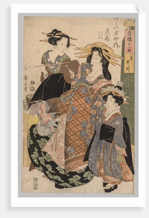 Two Women and a Girl, 1800-1829 by Kikugawa Eizan