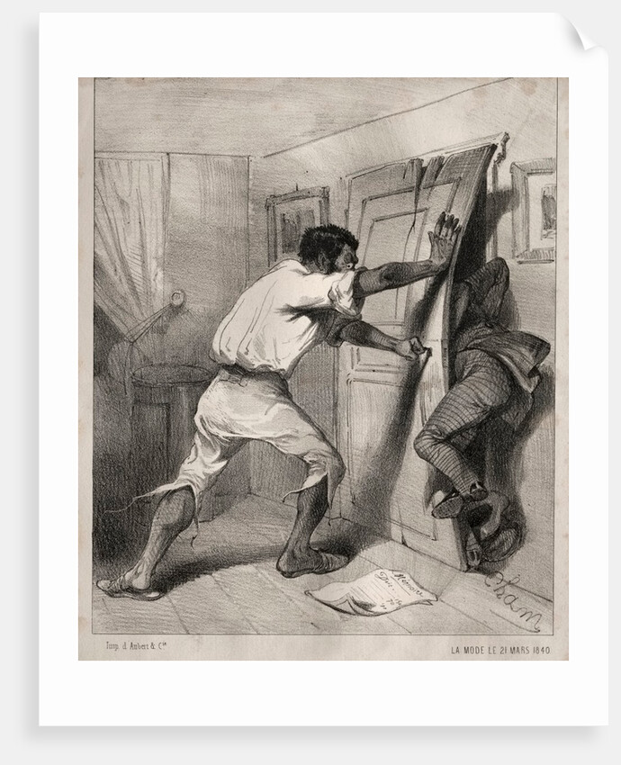 Un Créancier trop pressé, 1840 by Cham