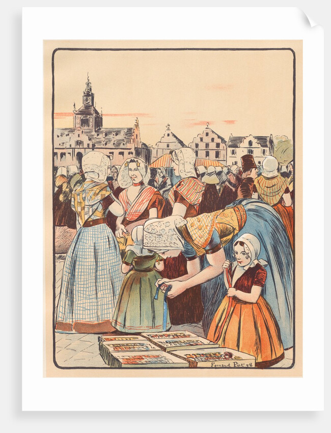 Un Marché en Zélande, 1898 by Fernand Piet