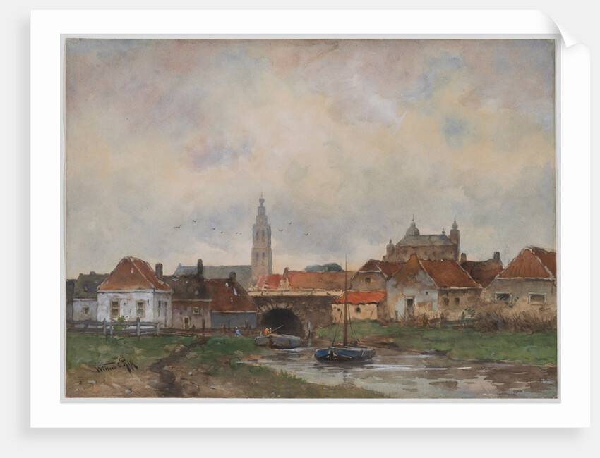 Upper Lock at Steenbergen, 1800s by Willem C Rik