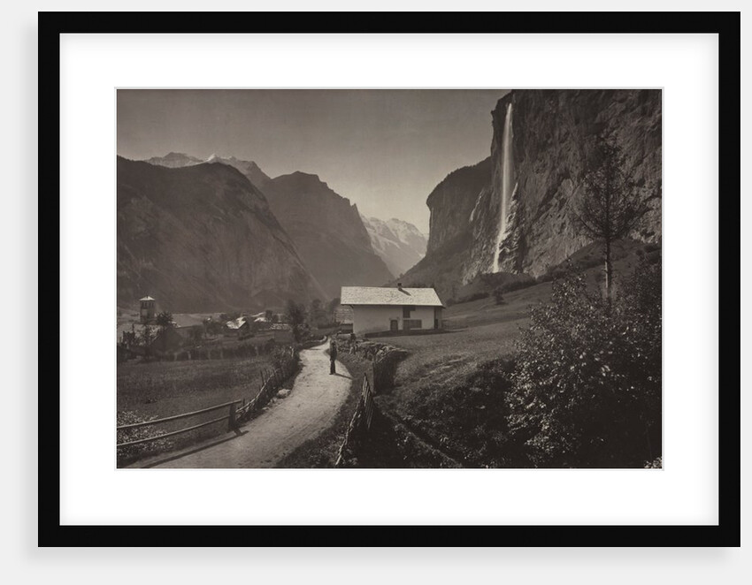 Valley of Lauterbrunnen, Switzerland (from the album Charbons de Braun- vues prises…, c. 1868 by Adolphe Braun