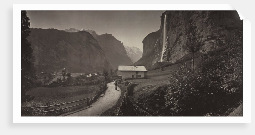 Valley of Lauterbrunnen, Switzerland (from the album Charbons de Braun- vues prises…, c. 1868 by Adolphe Braun