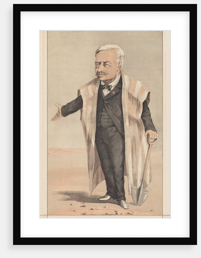 Vanity Fair: Men of the Day, No. 2 'He suppressed an isthmus', 1869 by Anonymous