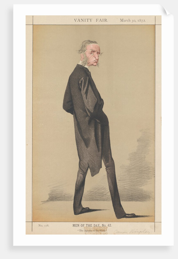 Vanity Fair: Men of the Day, No. 42 'The Apostle of the Flesh', 1872 by Adriano Cecioni