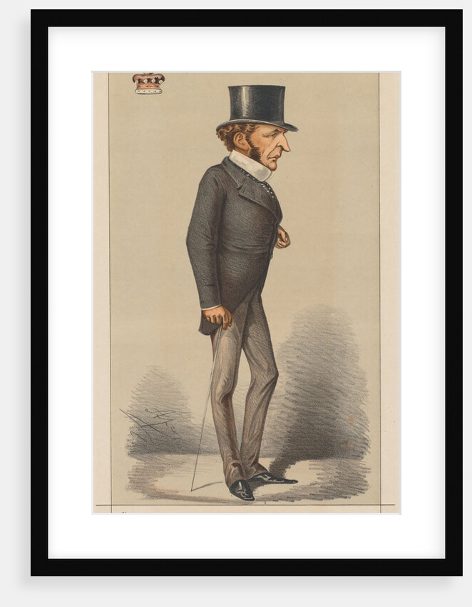 Vanity Fair: Statesman No. 26 'When Birth cannot lead, Brains must.', 1869 by Carlo Pellegrini