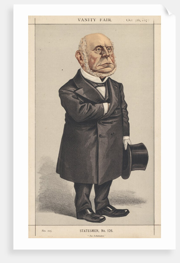 Vanity Fair: Statesman, No. 126 'An Arbitrator', 1872 by Anonymous