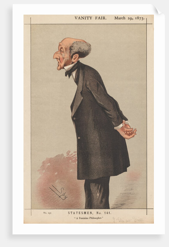 Vanity Fair: Statesman, No. 141 'A Feminine Philosopher', 1873 by Leslie Matthew Ward