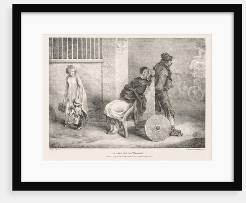 Various Subjects Drawn from Life and on Stone: A Paraleytic Woman, 1821 by Théodore Géricault