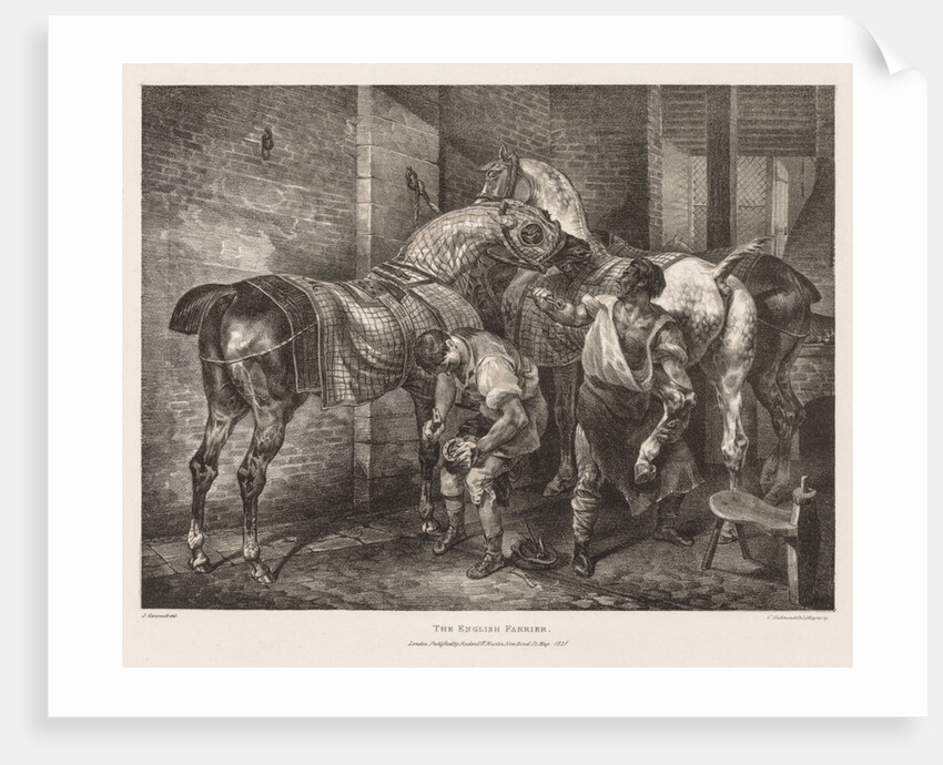 Various Subjects Drawn from Life and on Stone: The English Farrier, 1821 by Théodore Géricault