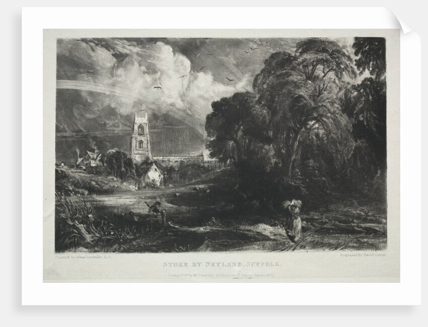 Various Subjects of Landscape, Characteristic of English Scenery…Stoke by Neyland, Suffolk, 1830 by David Lucas
