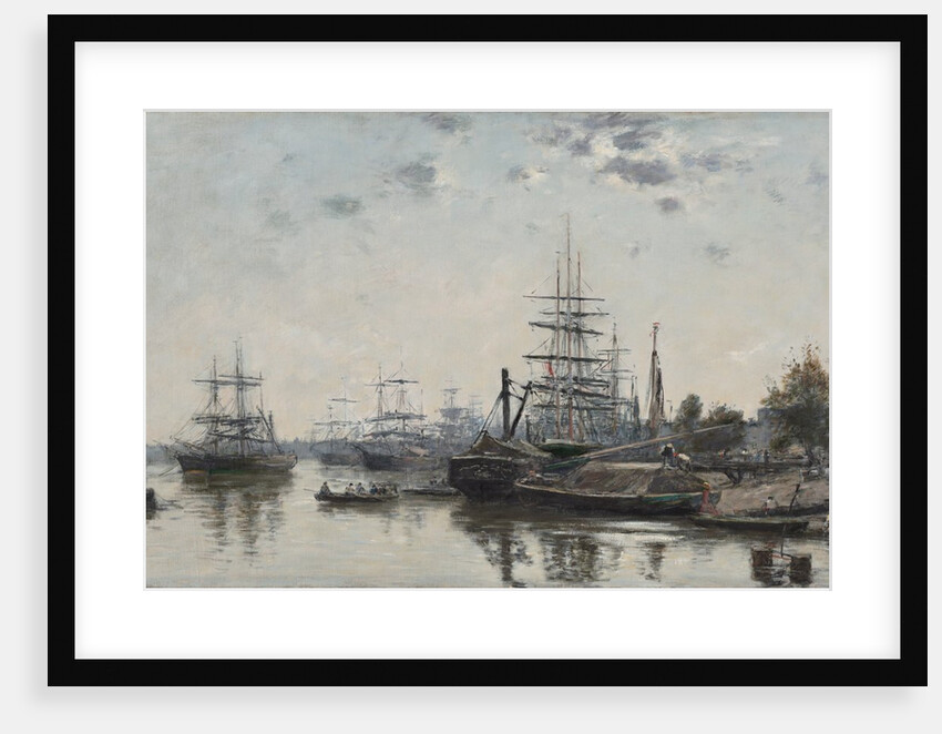 View of Bordeaux, from the Quai des Chartrons, 1874 by Eugène Boudin