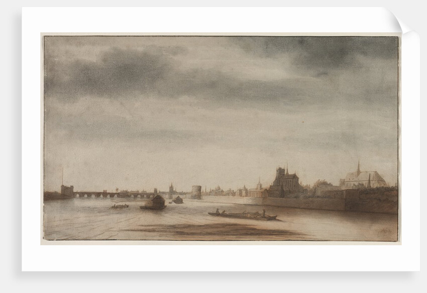 View of Orléans from the Loire, c. 1670 by Lambert Doomer