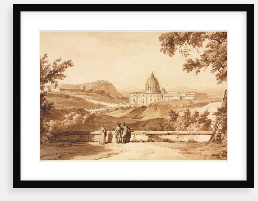 View of St. Peters, Rome, c. 1817-1820 by Achille Etna Michallon