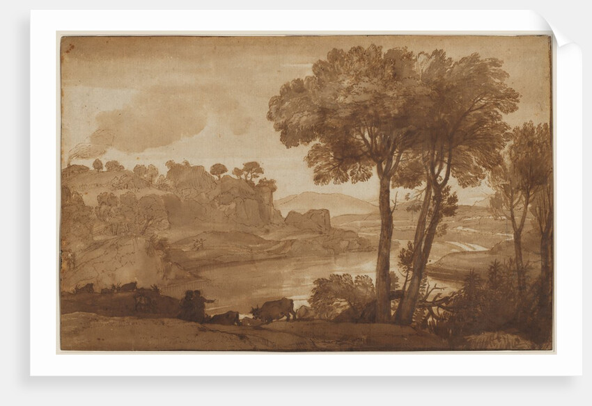 View of the Acqua Acetosa, c. 1645 by Claude Lorrain