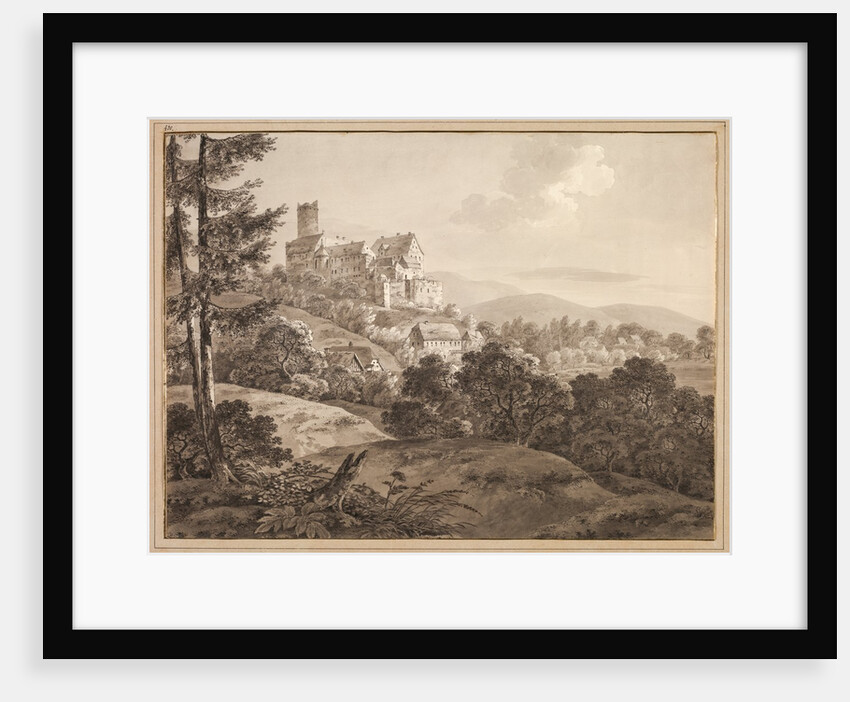 View of the Castle Gnandstein, c. 1795 by Adrian Zingg