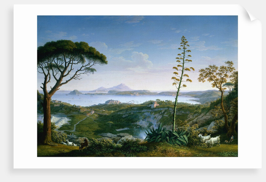 View of the Gulf of Pozzuoli from Solfatara, 1803 by Philipp Hackert