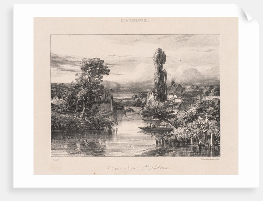 View taken at Alençon, 1839 by Jules Dupré