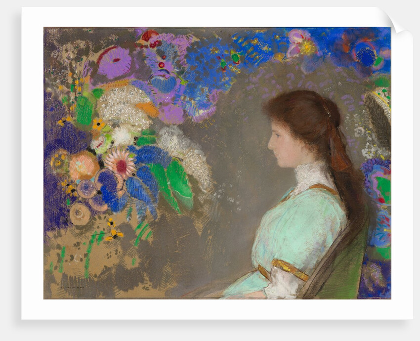 Violette Heymann, 1910 by Odilon Redon